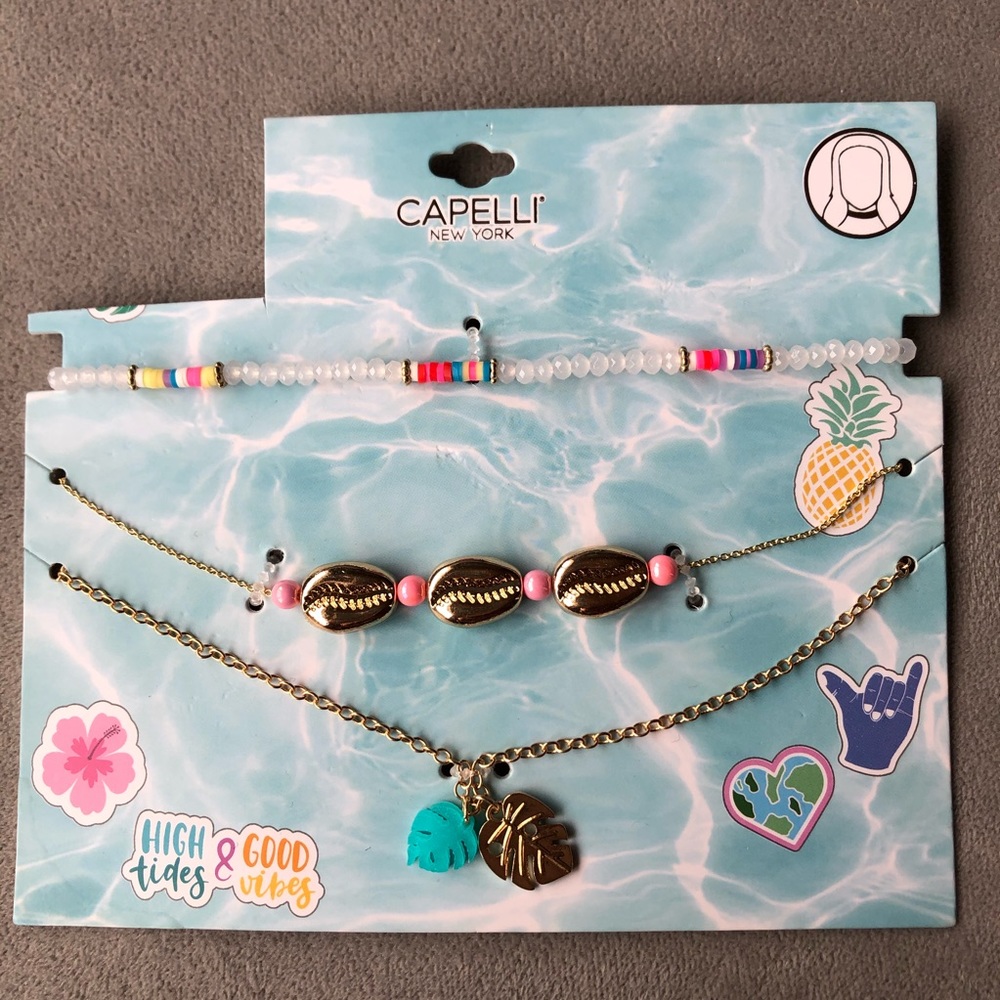 Set of 3 ~ Choker and Layered Necklaces ~ Capelli